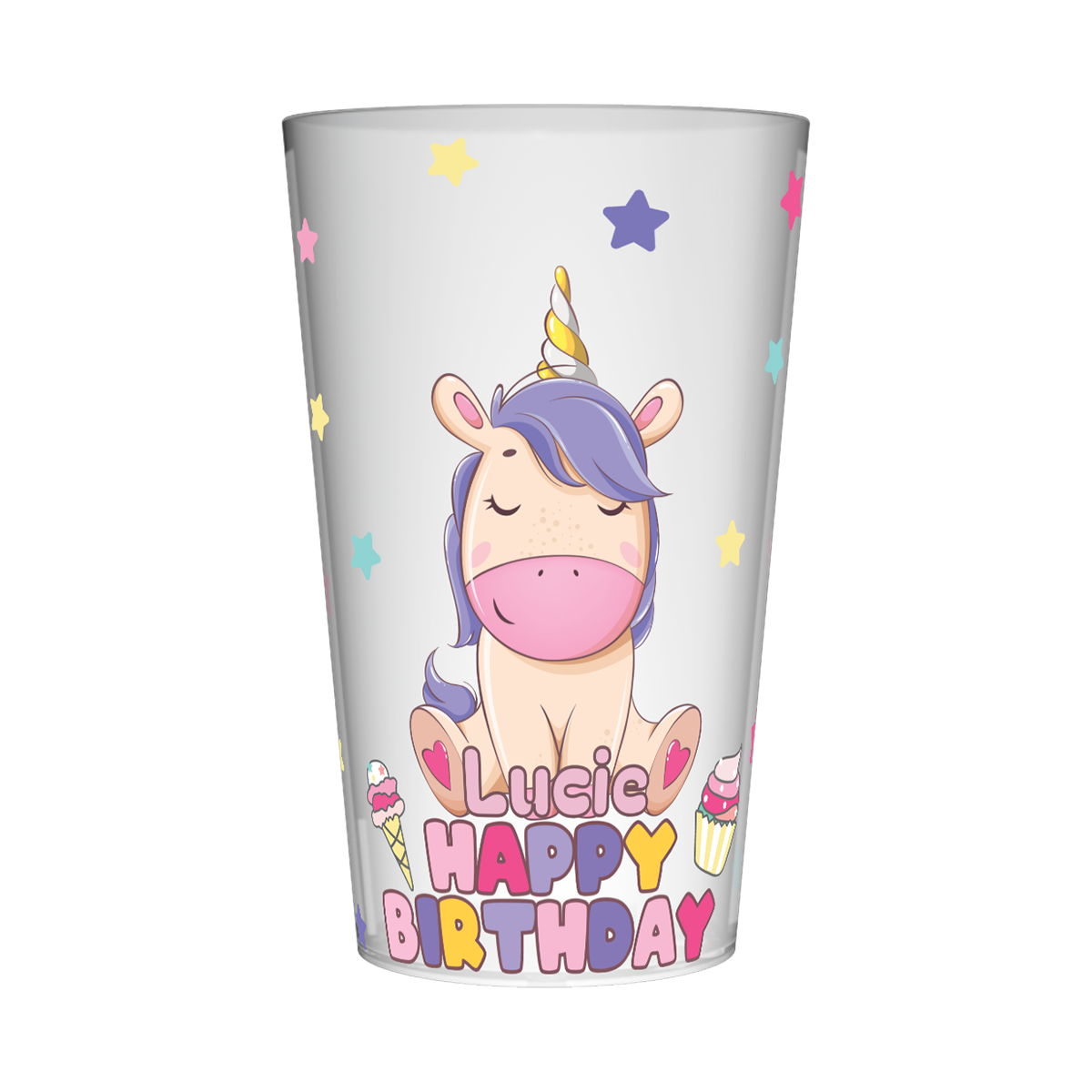 Gobelet personnalisé Anniversaire Licorne Friandises