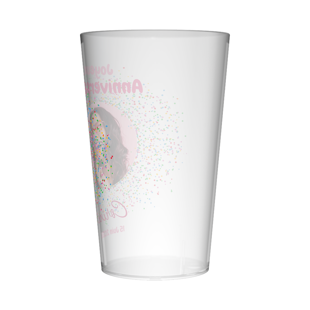 Gobelet personnalisé Anniversaire Photo & Couleurs 3