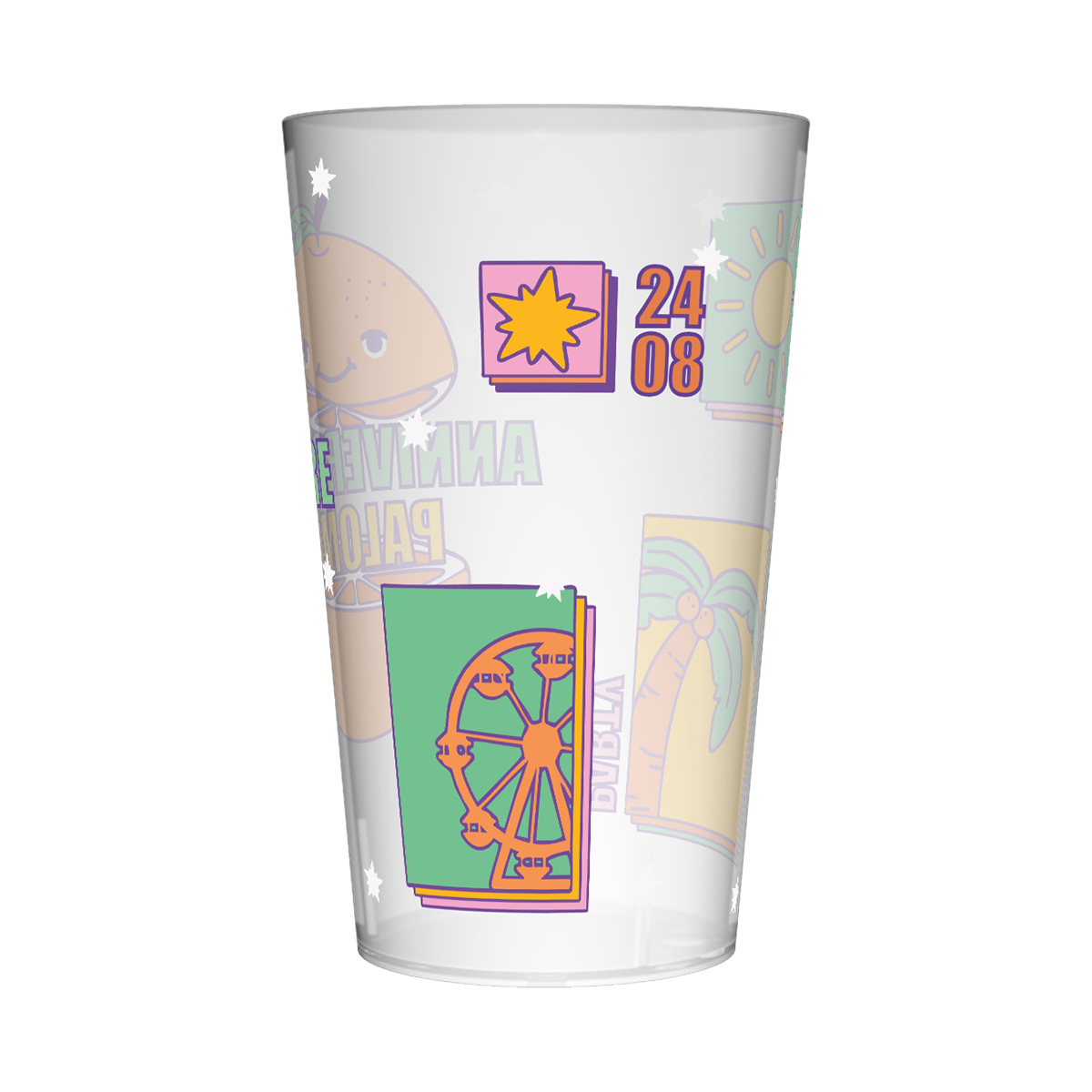 Gobelet personnalisé Anniversaire Orange 3