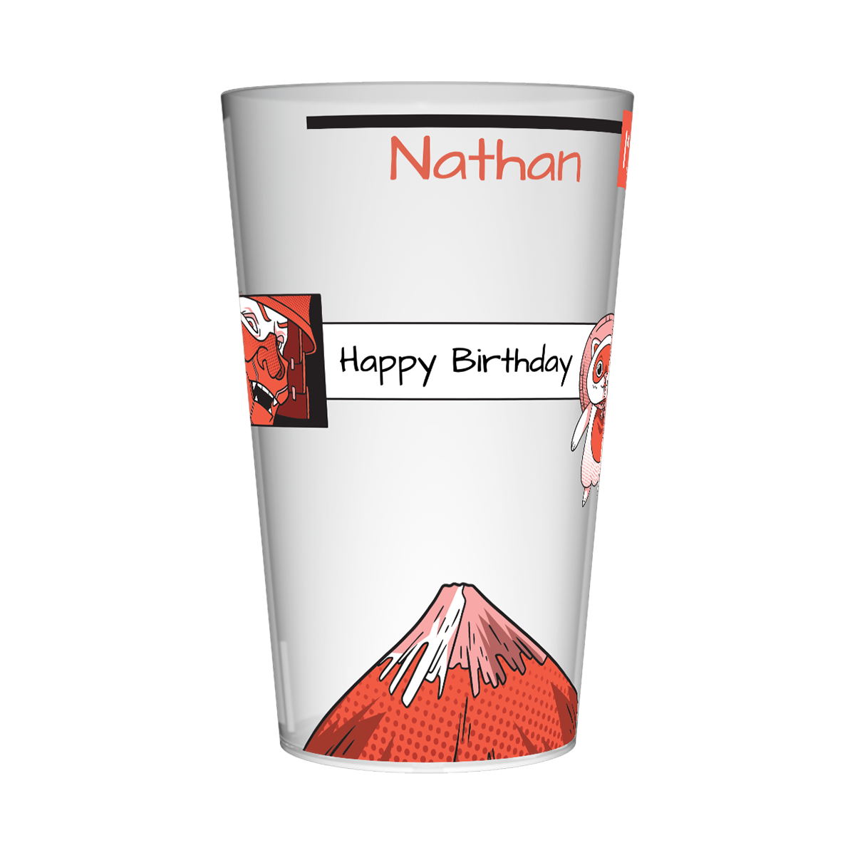 Gobelet personnalisé Anniversaire Volcan