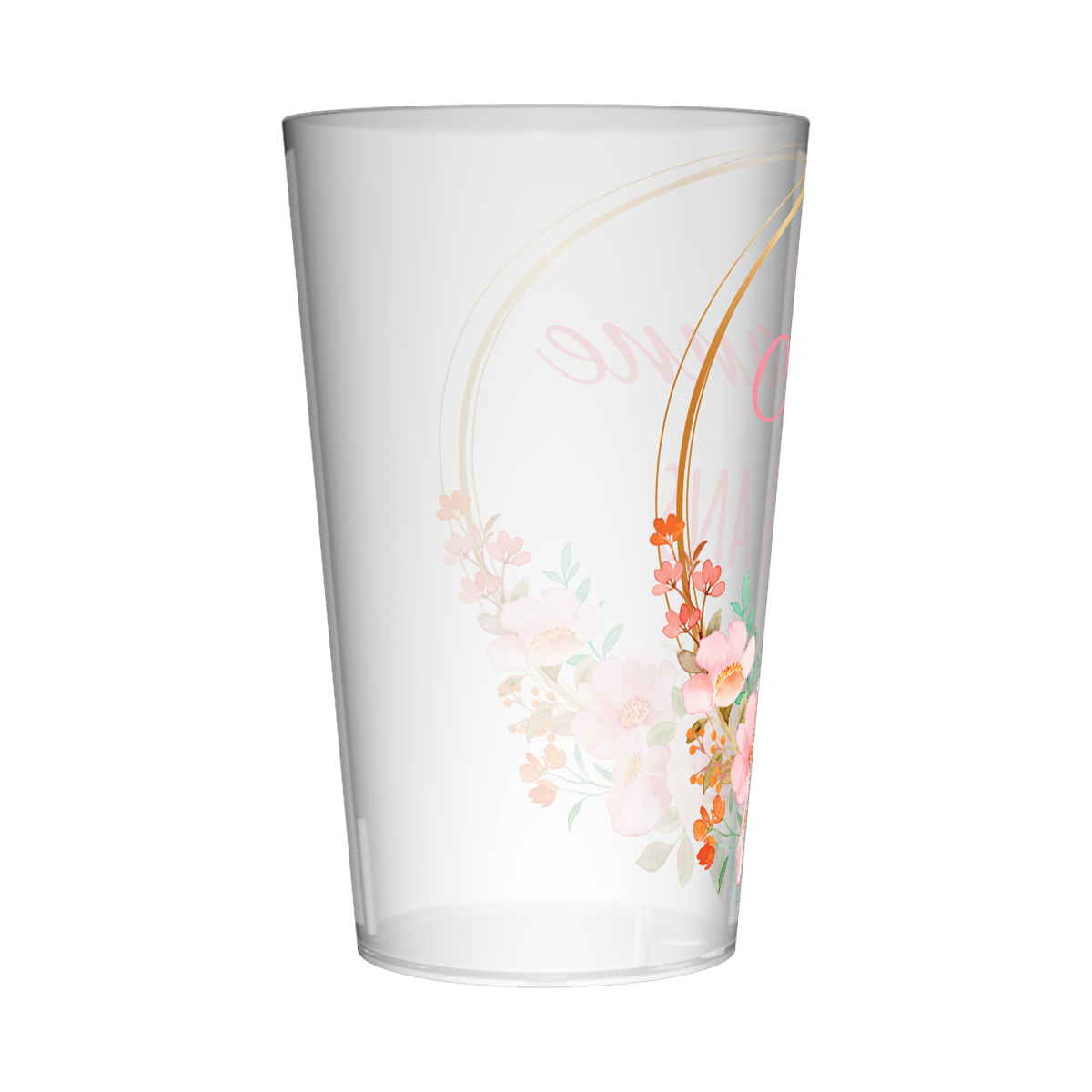 Gobelet personnalisé Anniversaire Couronne Fleur 2