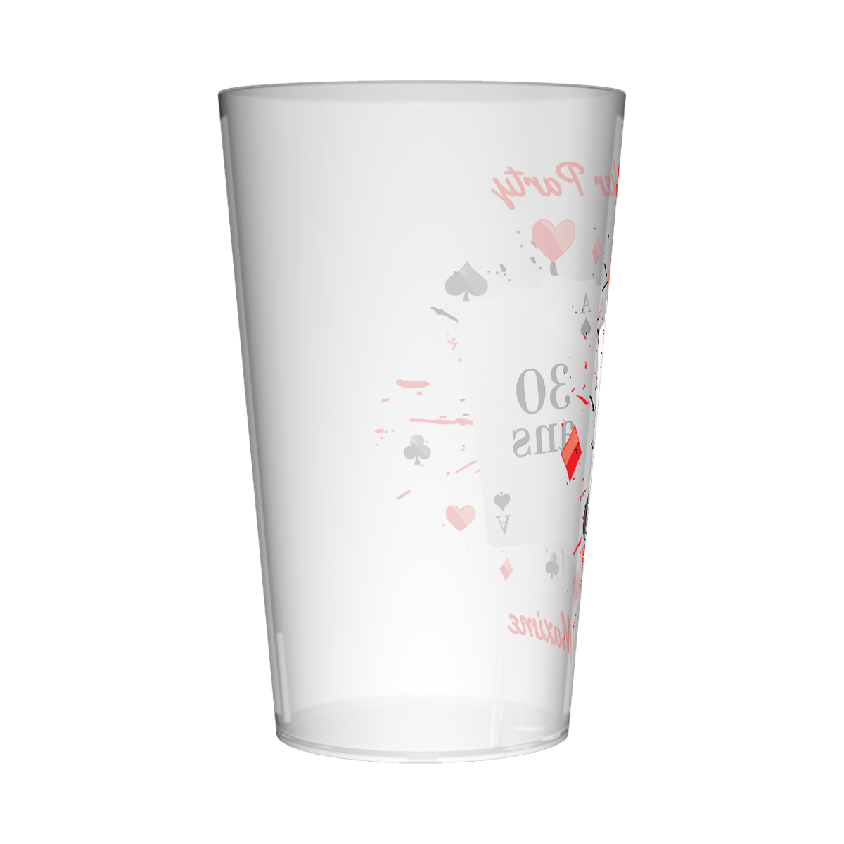 Gobelet personnalisé Anniversaire Poker Cartes 2