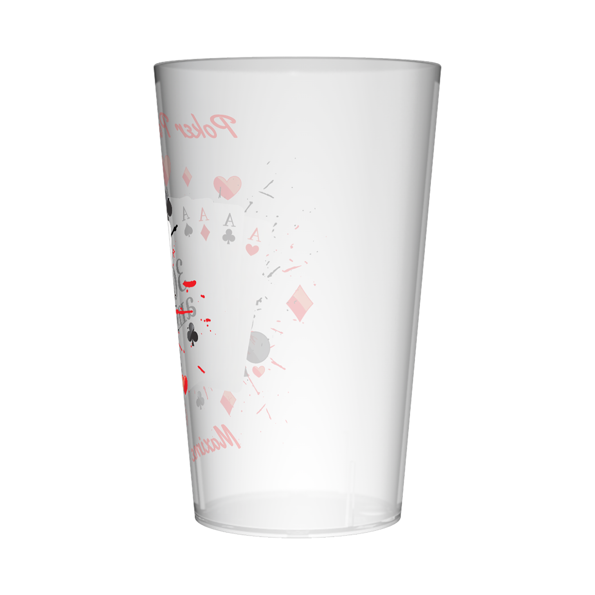 Gobelet personnalisé Anniversaire Poker Cartes 3