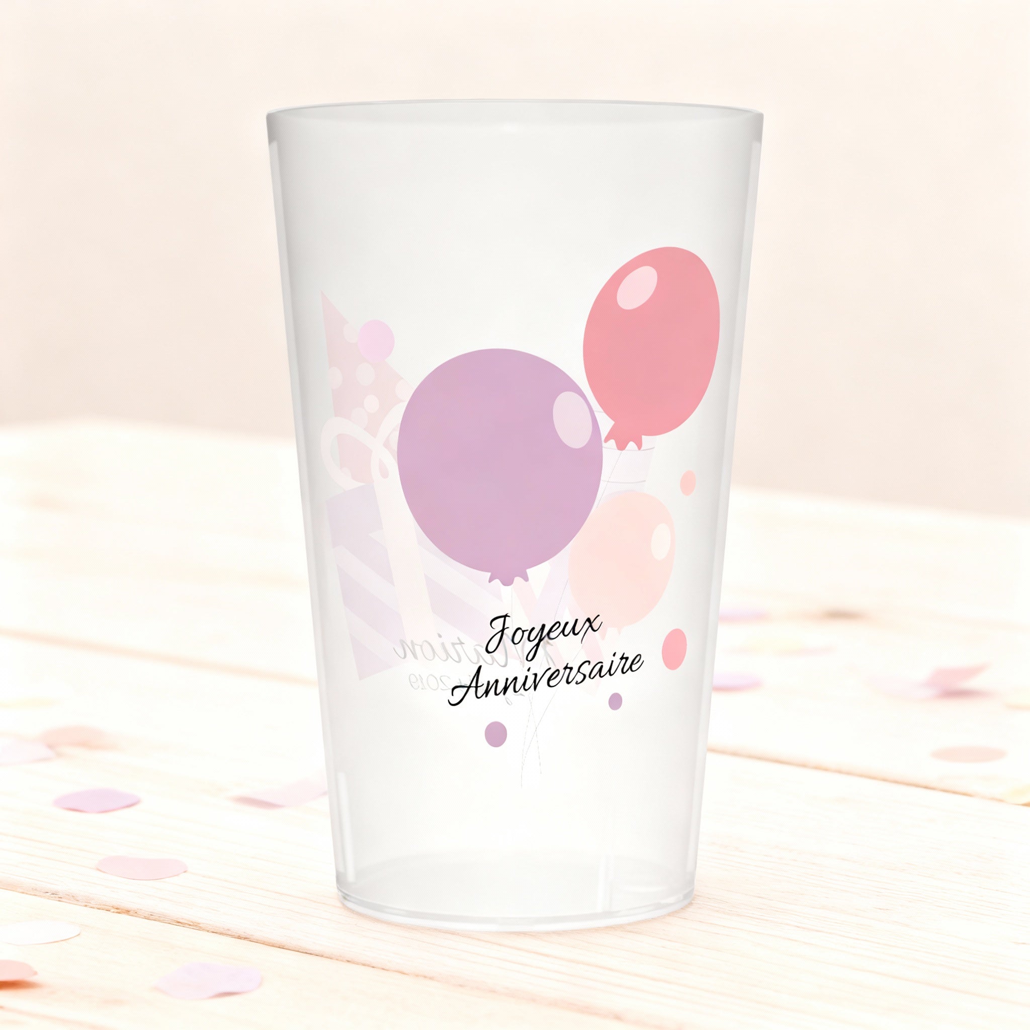 Gobelet personnalisé Anniversaire Festif ambiance