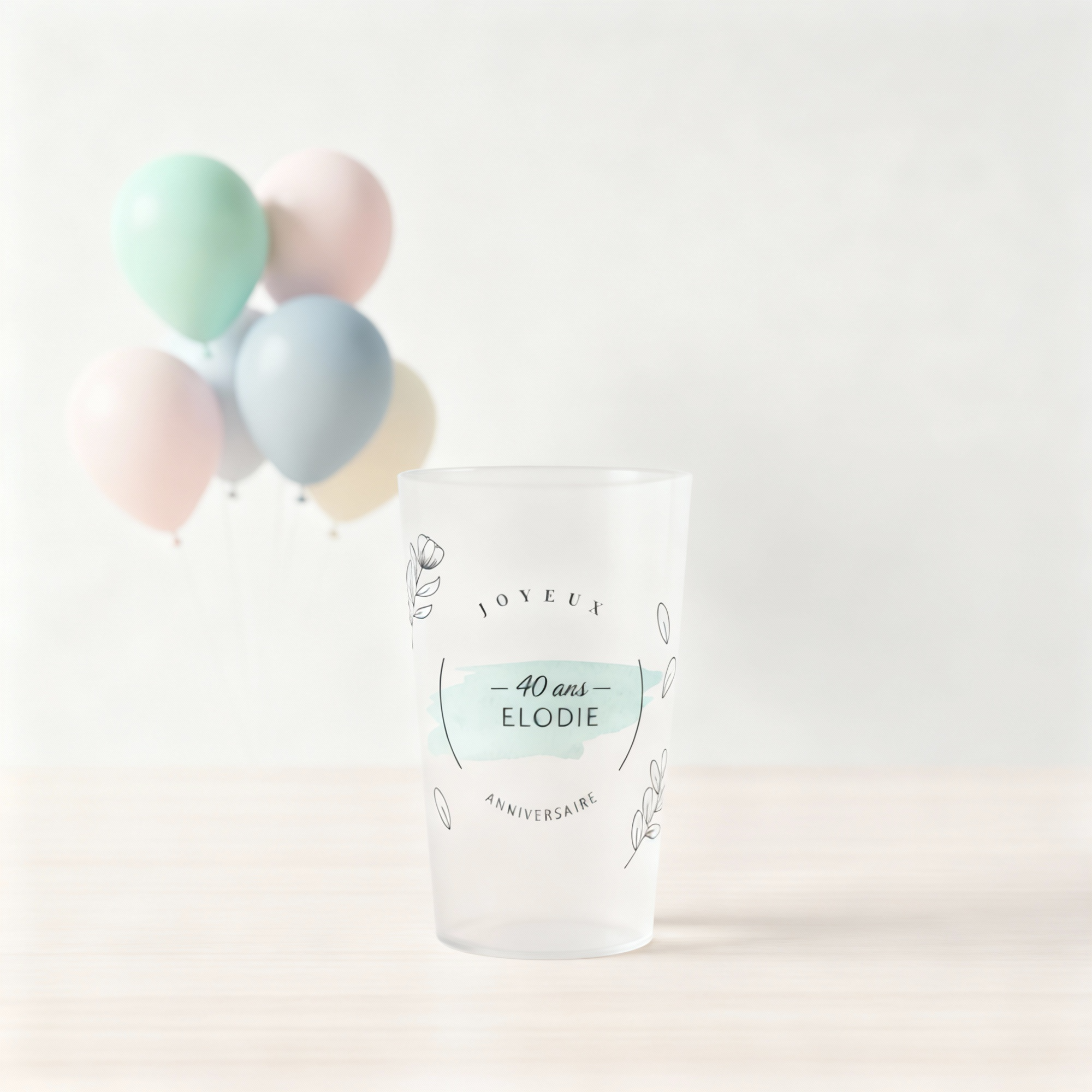 Gobelet personnalisé Anniversaire Simple