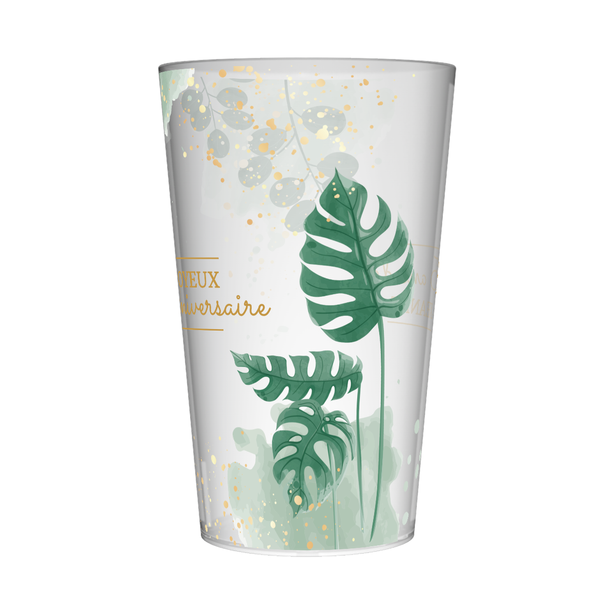 Gobelet personnalisé Anniversaire Monstera 3