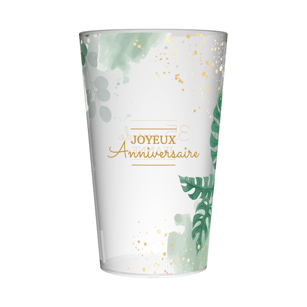 Gobelet personnalisé Anniversaire Monstera 2