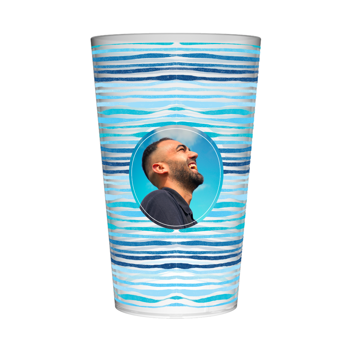 Gobelet personnalisé Anniversaire Bleu