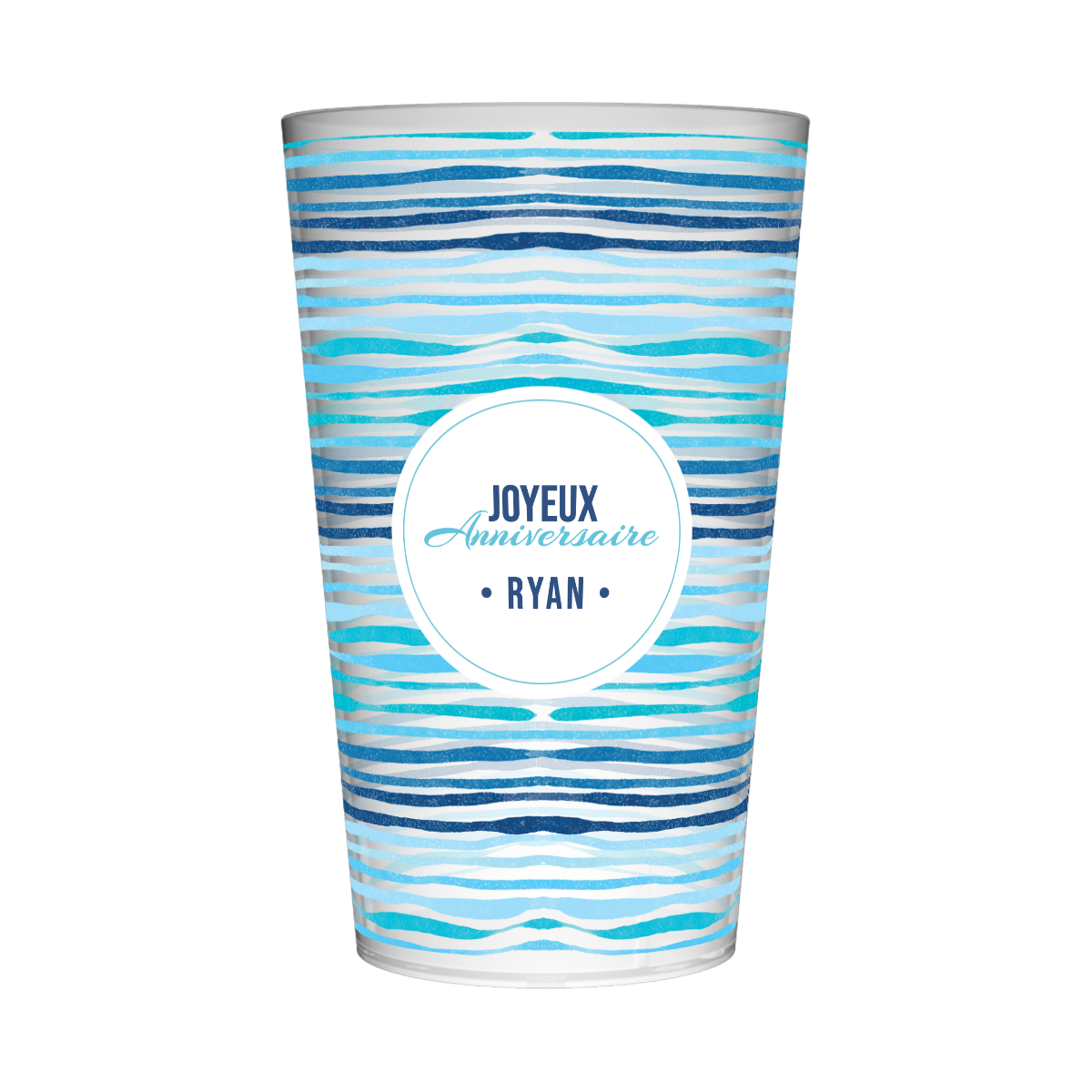 Gobelet personnalisé Anniversaire Bleu 2