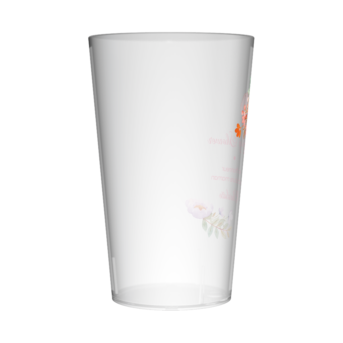 Gobelet personnalisé Baby Shower Rose 3