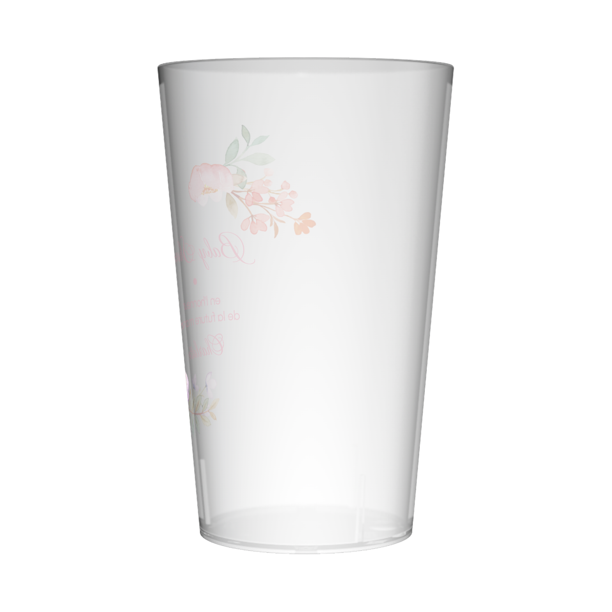 Gobelet personnalisé Baby Shower Rose 2