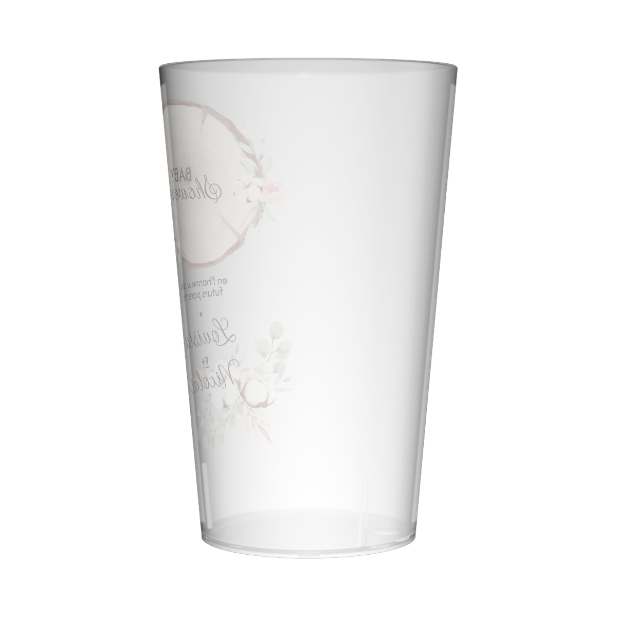 Gobelet personnalisé Baby Shower Bois & Coton 3