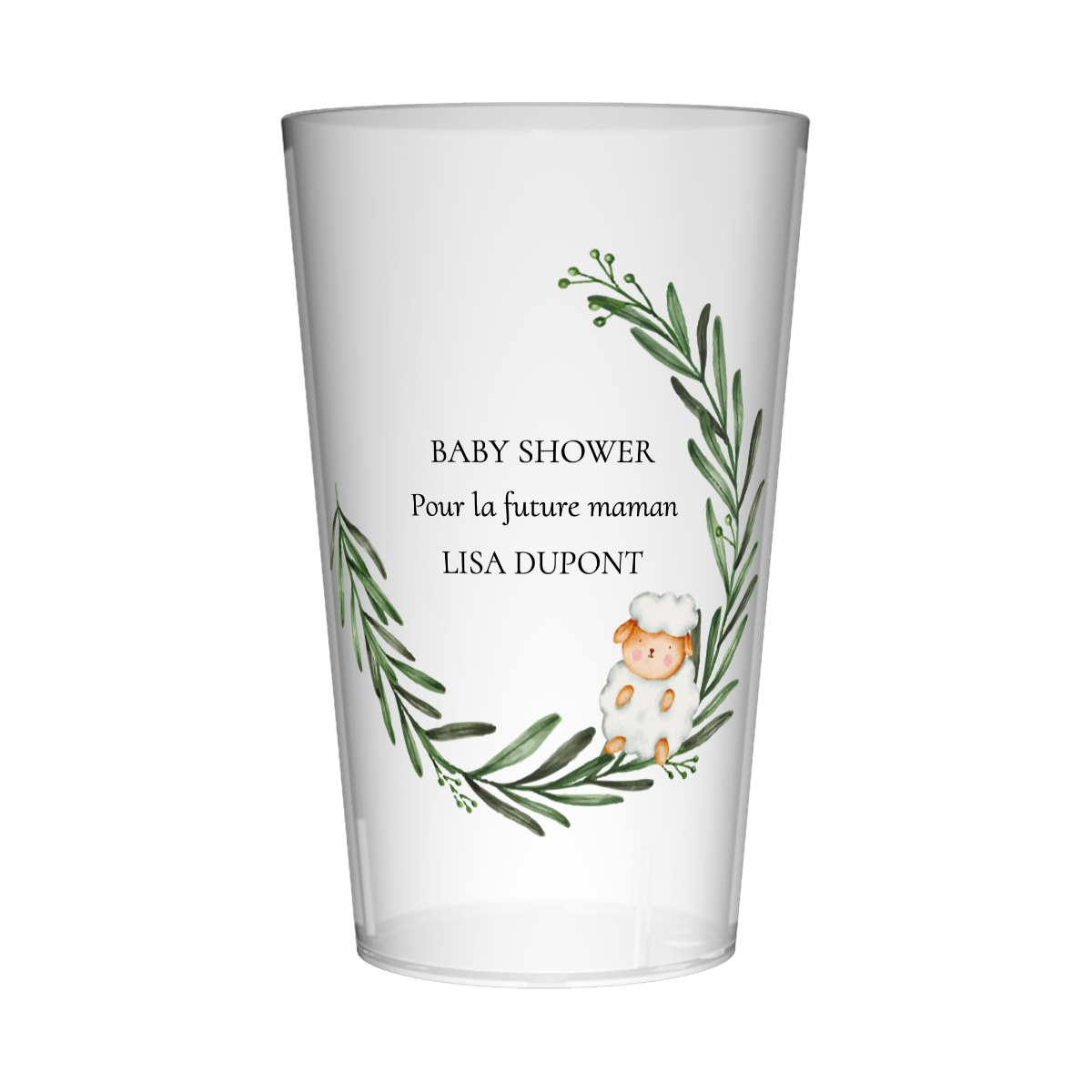 Gobelet personnalisé Baby Shower Mouton