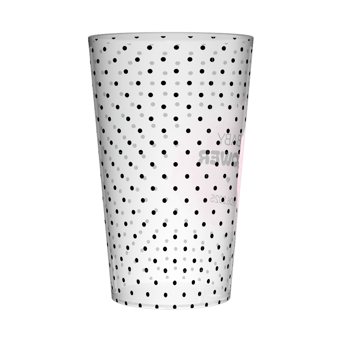 Gobelet personnalisé Baby Shower Pois 3