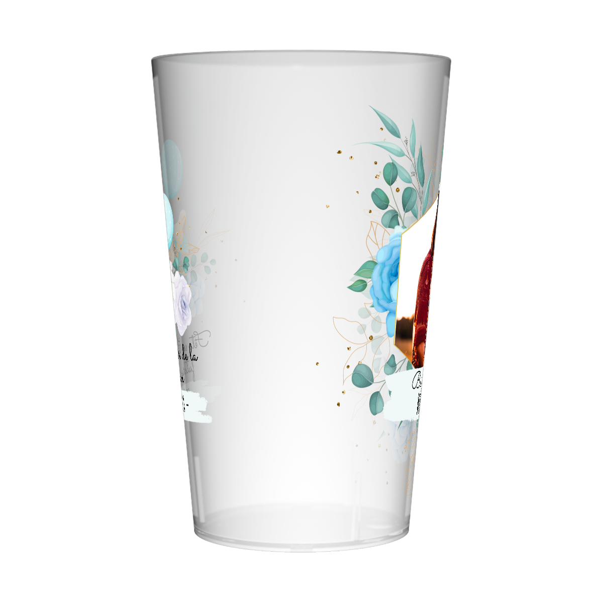 Gobelet personnalisé Baby Shower Photo & Tétines 2