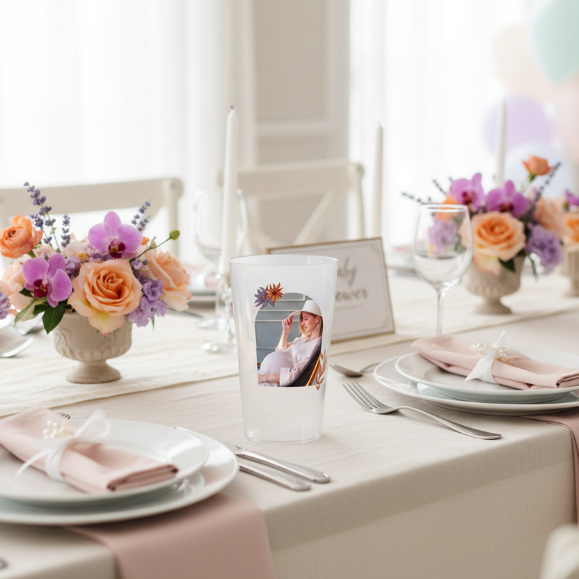 gobelet personnalise baby shower photo & moderne