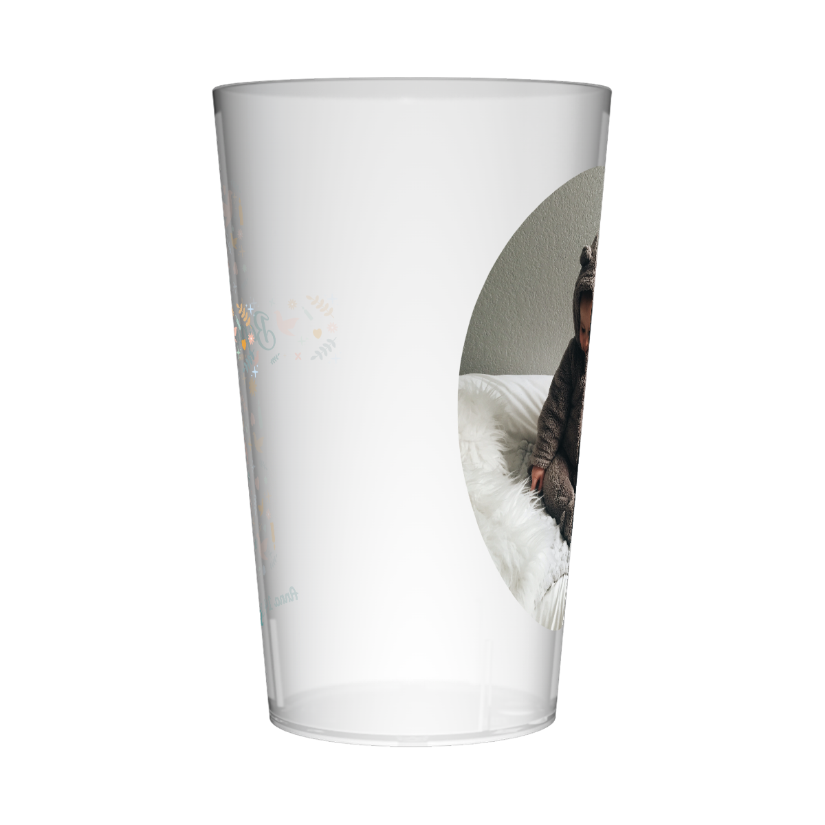 Gobelet personnalisé Baptême Croix 2