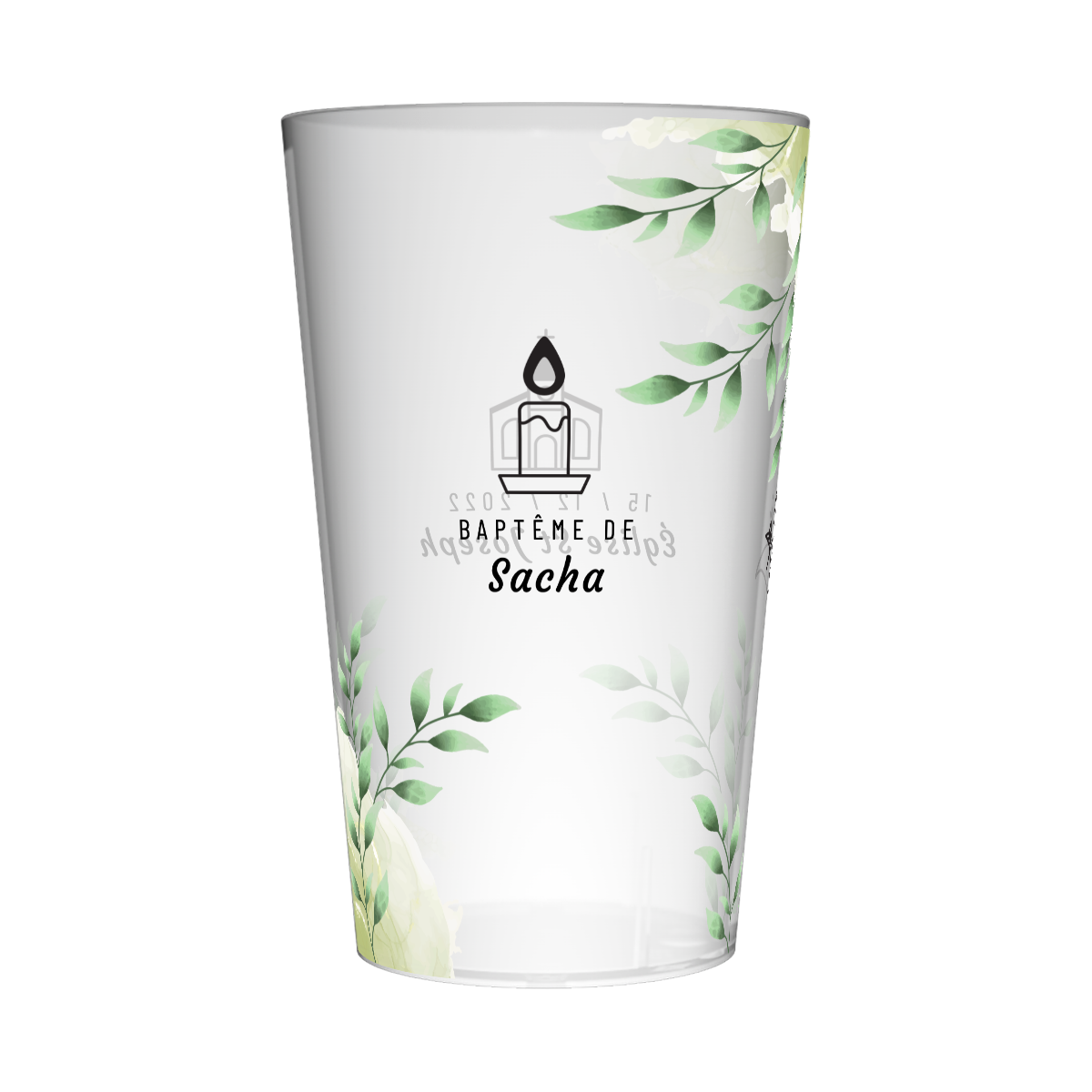 Gobelet personnalisé Baptême Vert