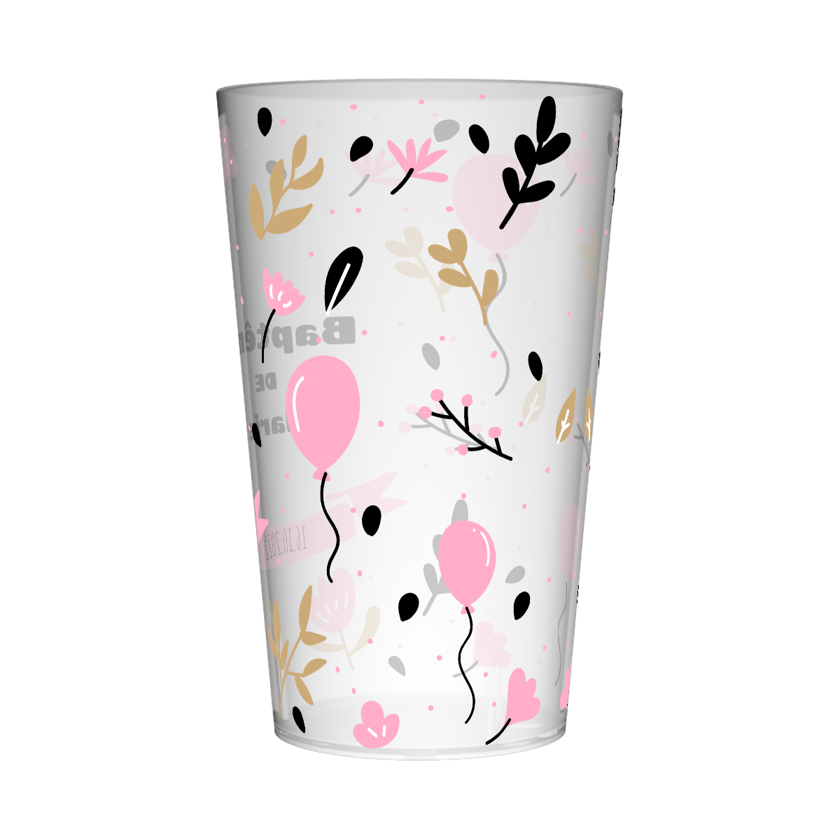 Gobelet personnalisé Baptême Nature