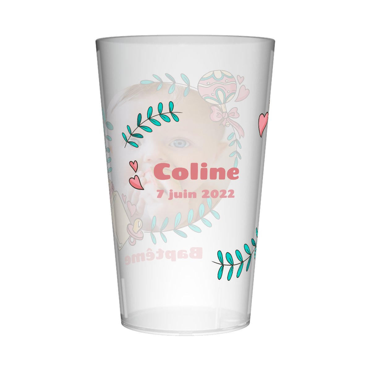 Gobelet personnalisé Baptême Image