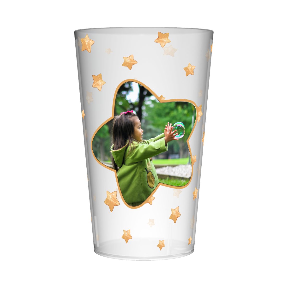 Gobelet personnalisé Baptême Étoiles