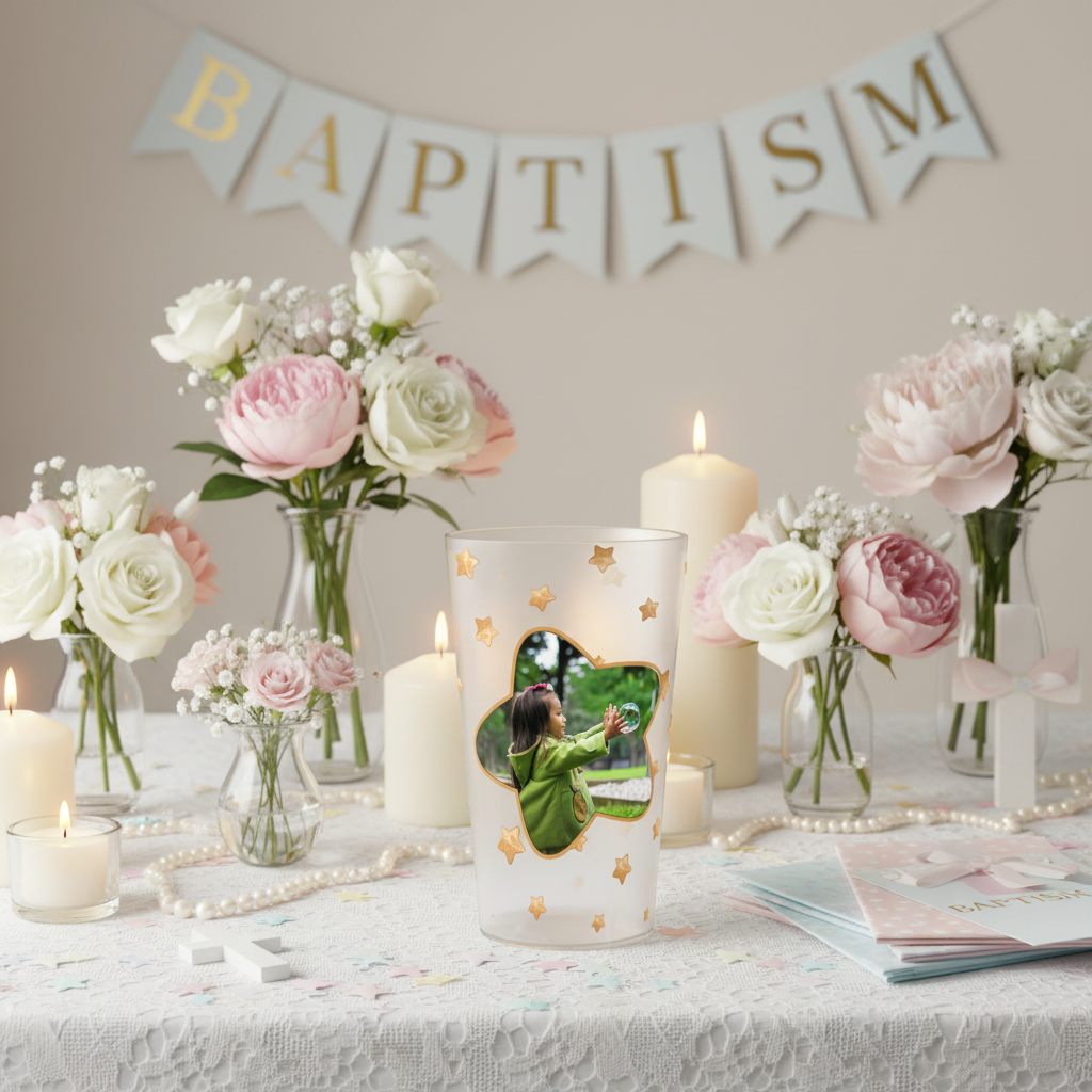 gobelet personnalise bapteme etoiles