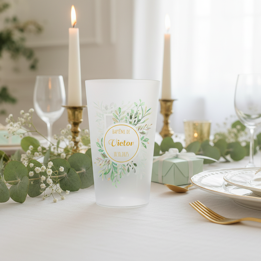 gobelet personnalise bapteme image champetre
