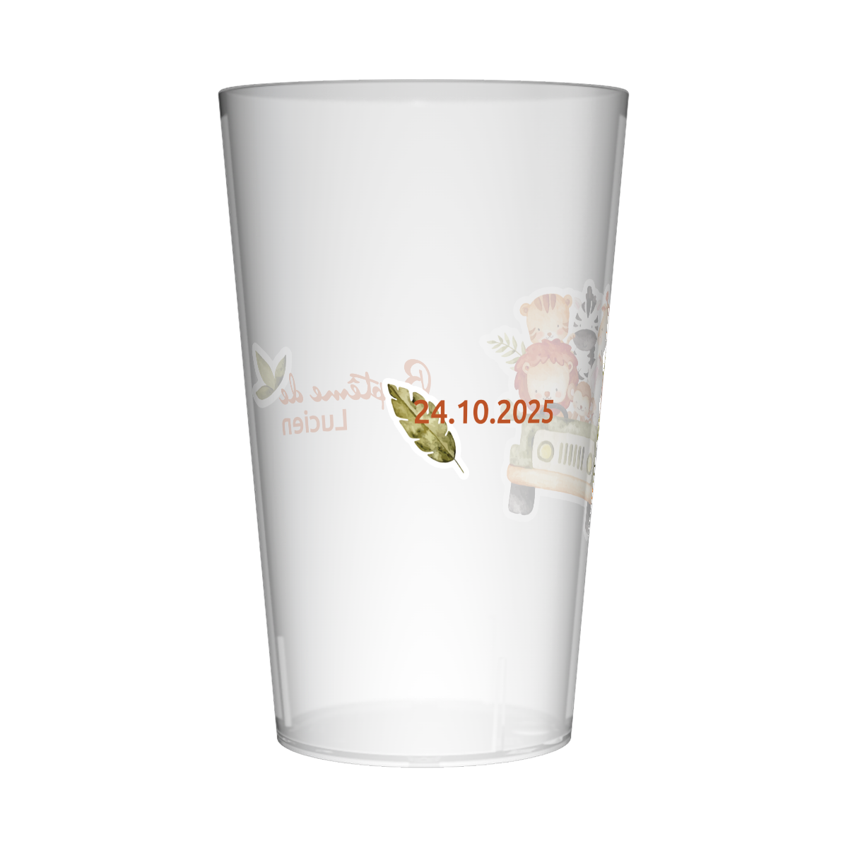 Gobelet personnalisé Baptême Animaux Mignons 3