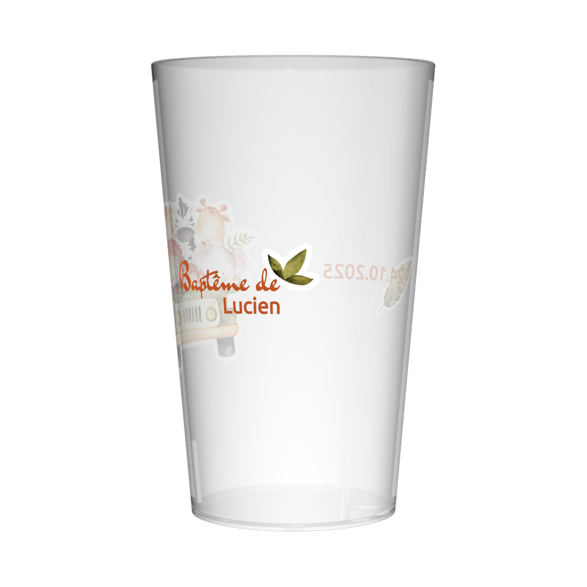 Gobelet personnalisé Baptême Animaux Mignons 2