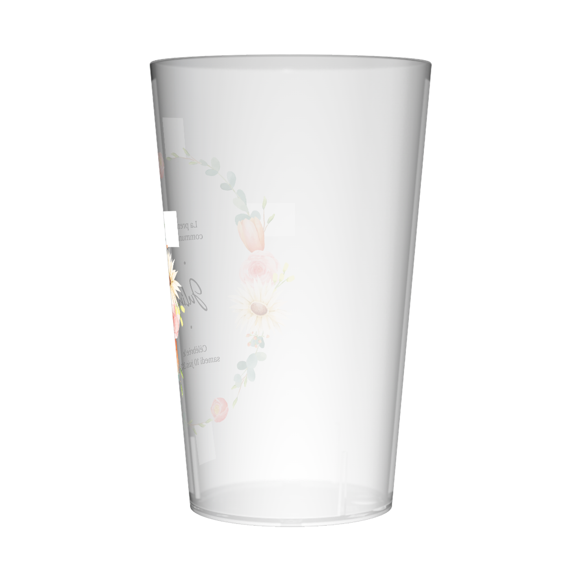 Gobelet personnalisé Communion Couronne Champêtre 3