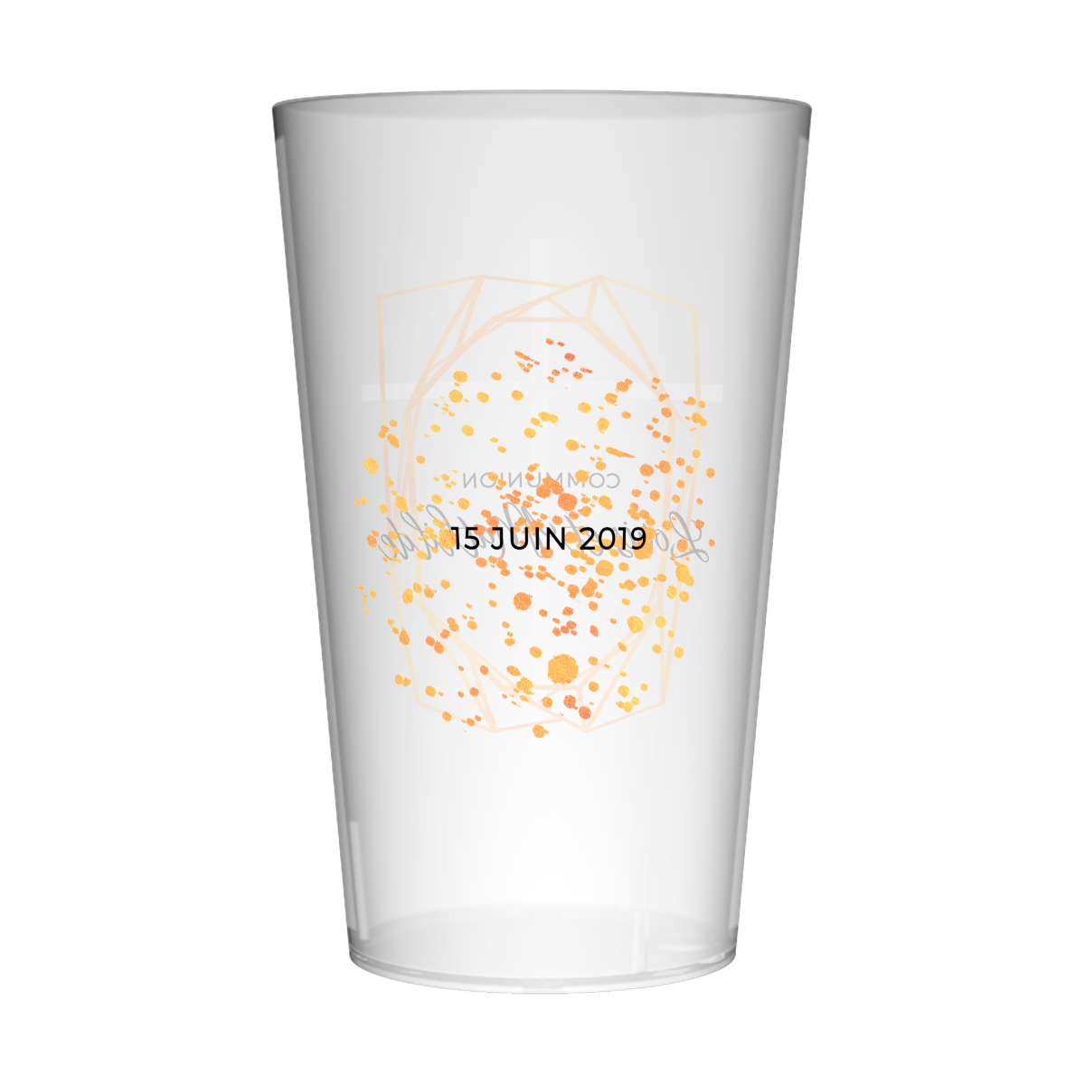 Gobelet personnalisé Communion Abstrait 3