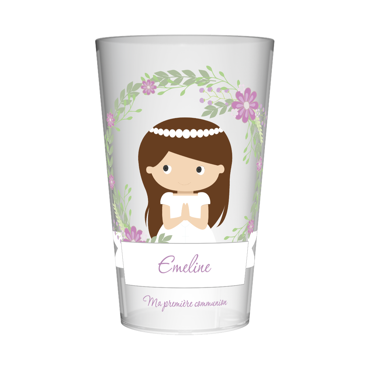 Gobelet personnalisé Communion Fille