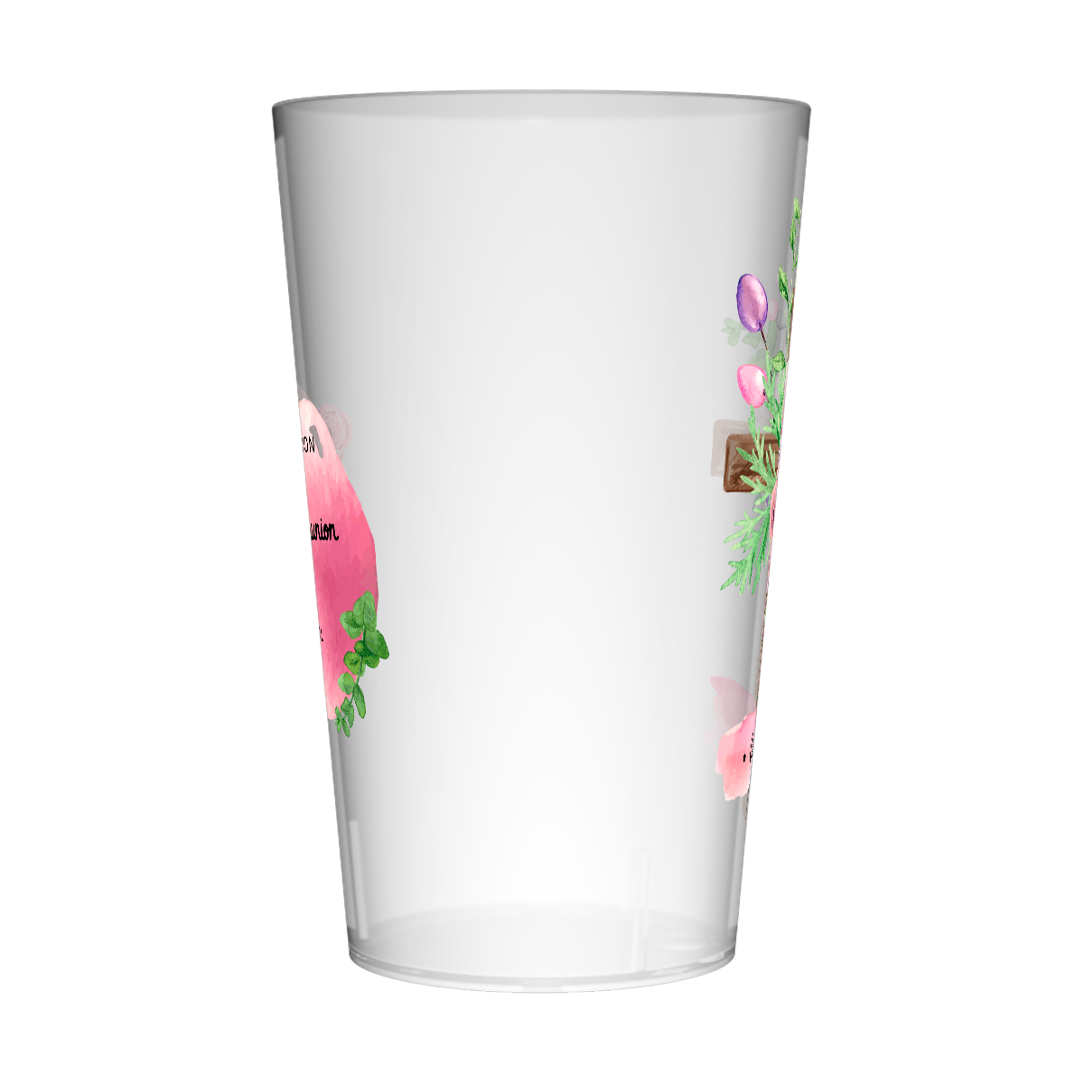 Gobelet personnalisé Communion Croix & Rose 2