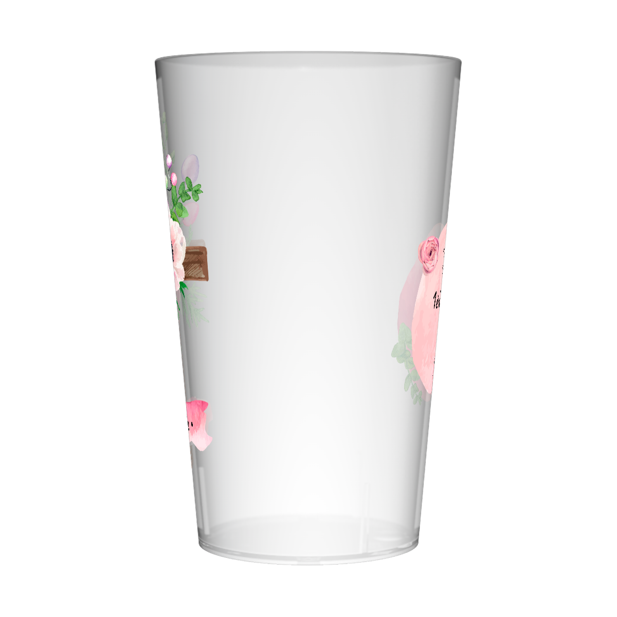 Gobelet personnalisé Communion Croix & Rose 4