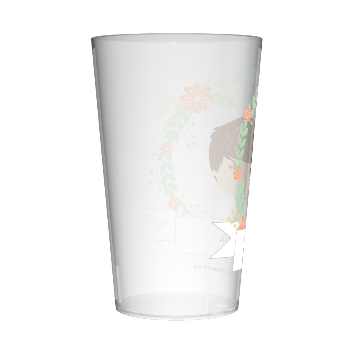 Gobelet personnalisé Communion Couronne de Fleurs 2