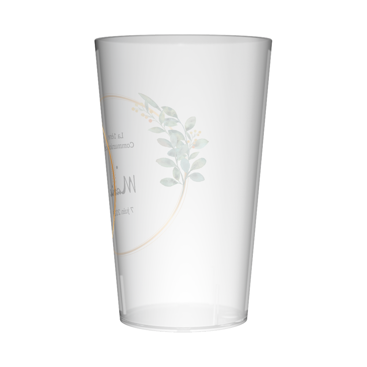 Gobelet personnalisé Communion Sobriété 3