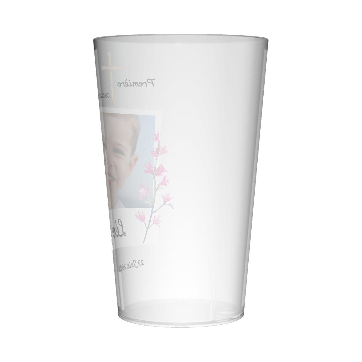 Gobelet personnalisé Communion Image & Fleurs 3