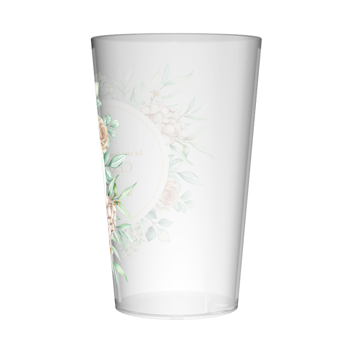 Gobelet personnalisé Communion Couronne Verte 3