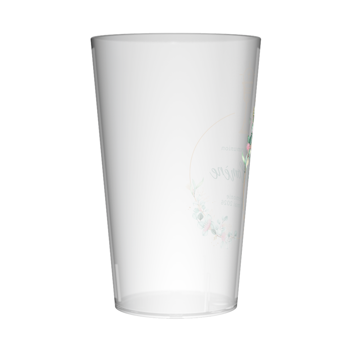 Gobelet personnalisé Communion Fleurs Eucalyptus 2
