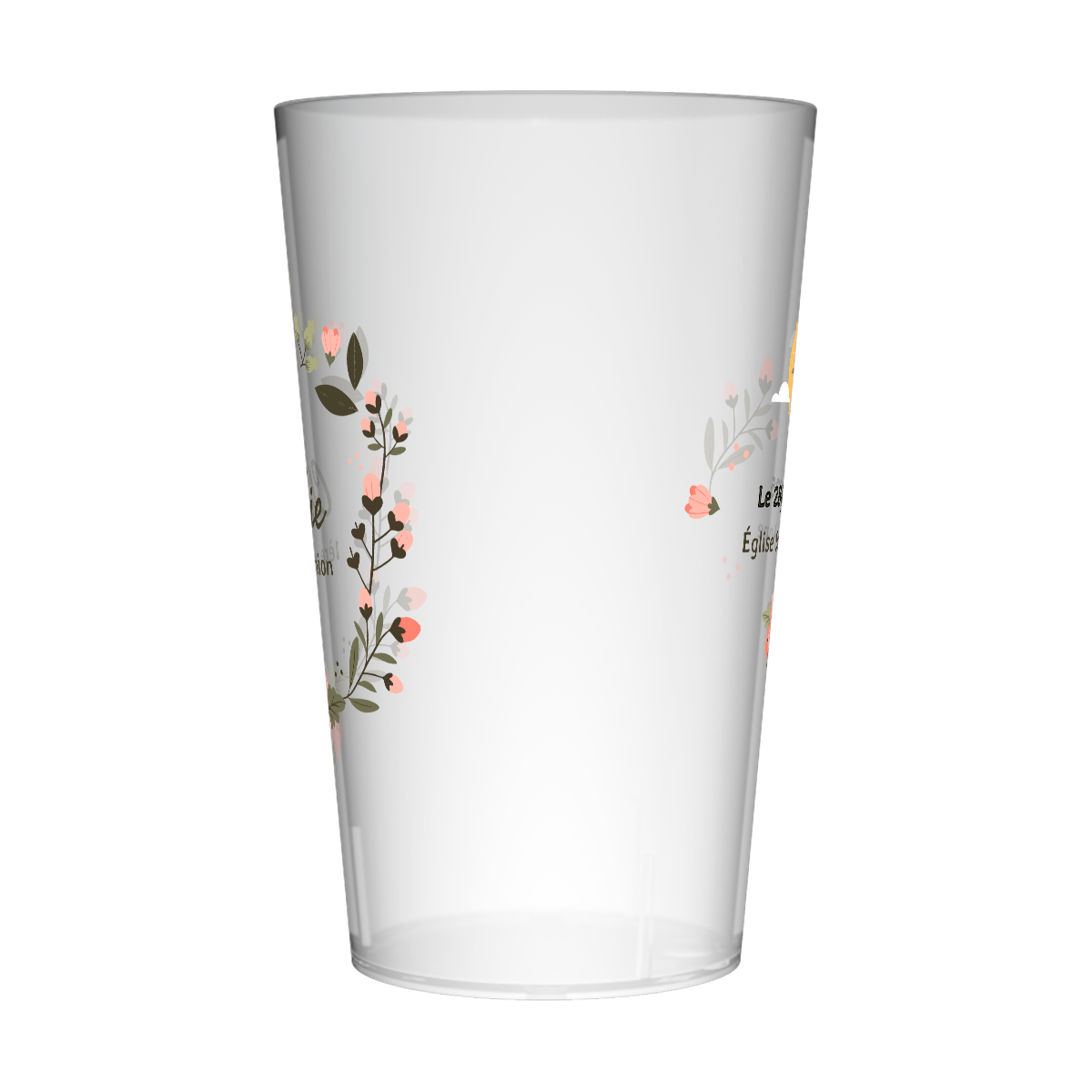 Gobelet personnalisé Communion Calice & Fleurs 2