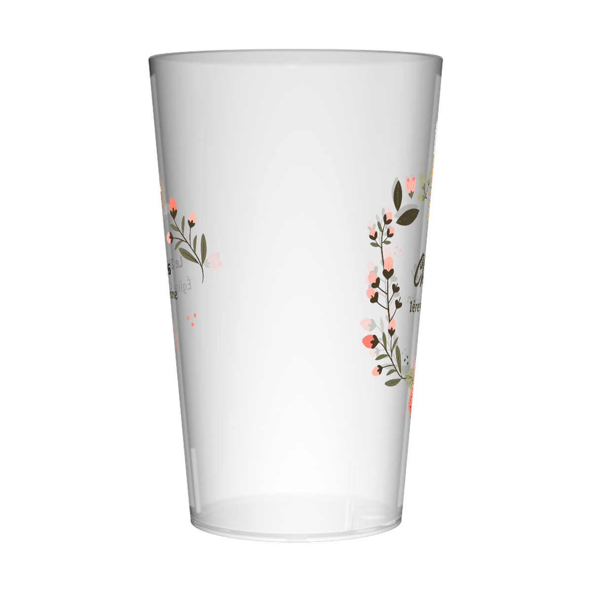 Gobelet personnalisé Communion Calice & Fleurs 4