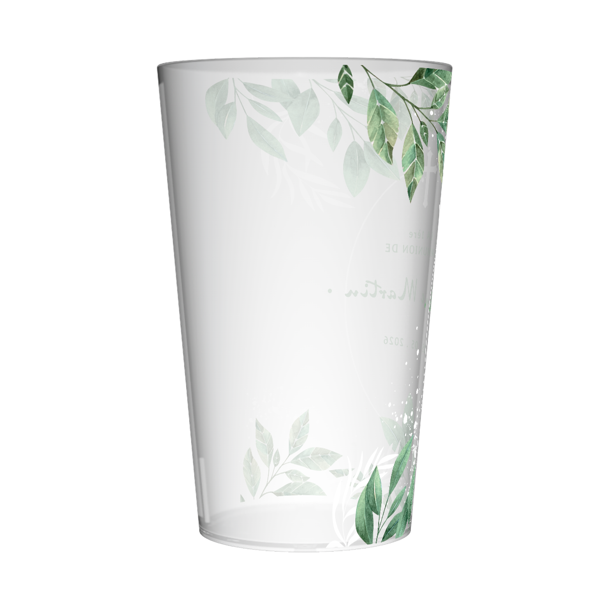 Gobelet personnalisé Communion Feuilles 2