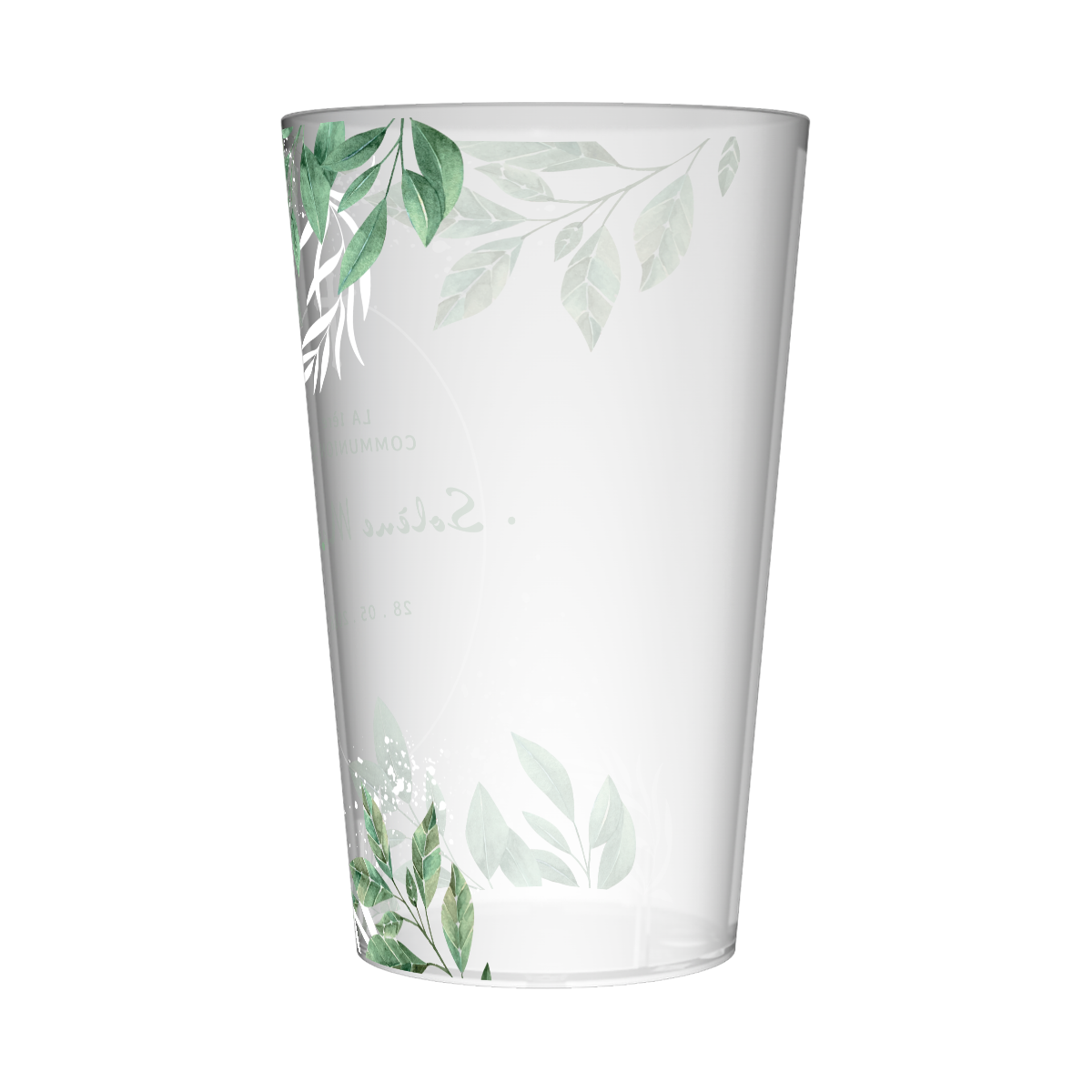 Gobelet personnalisé Communion Feuilles 3