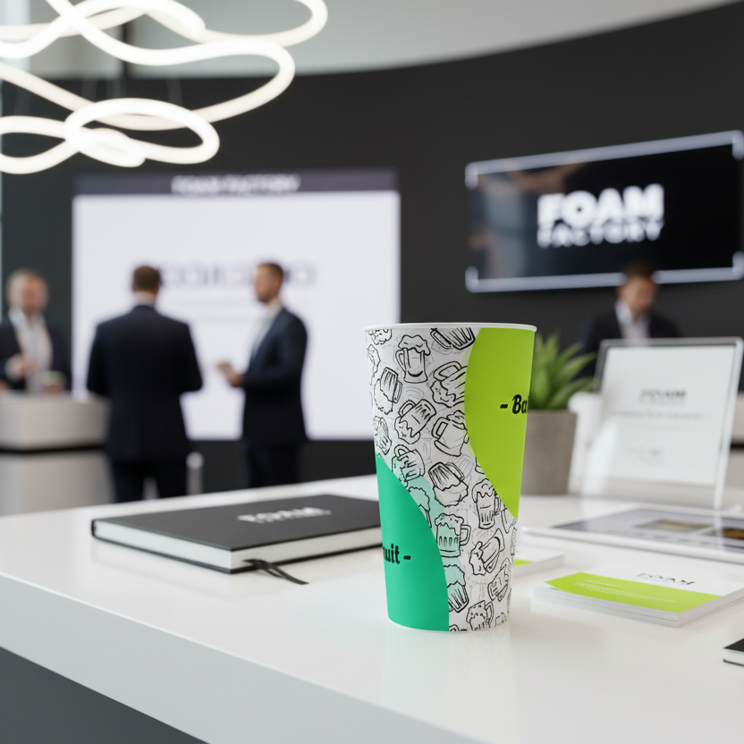 Gobelet personnalisé Conscrit Rond Vert & Bière