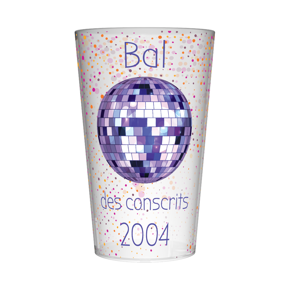 Gobelet personnalisé Conscrit Disco