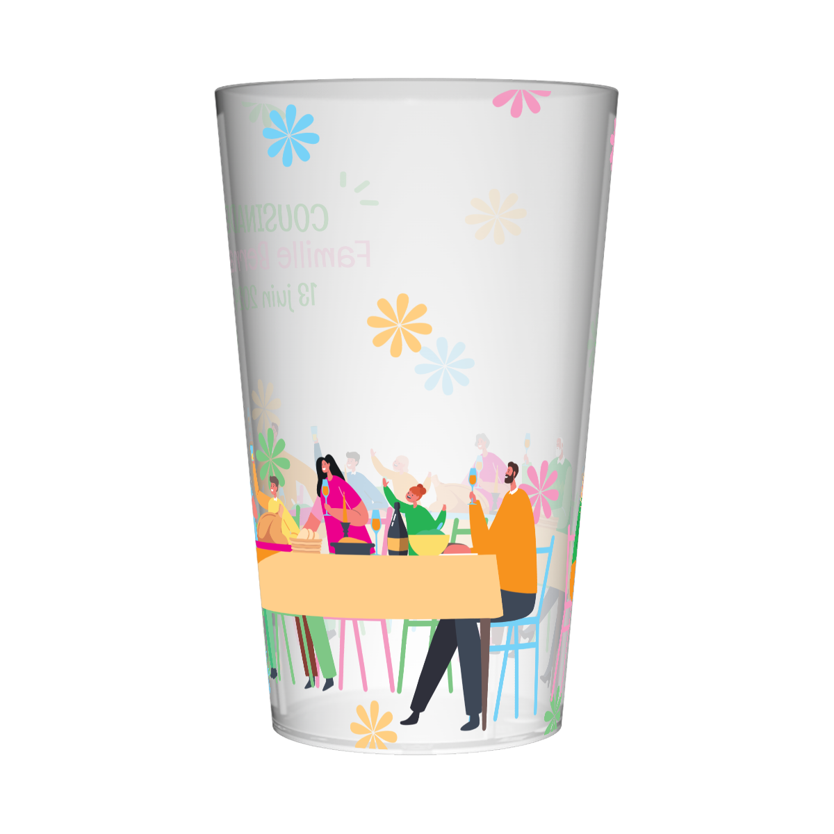 Gobelet personnalisé Cousinade A Table 3