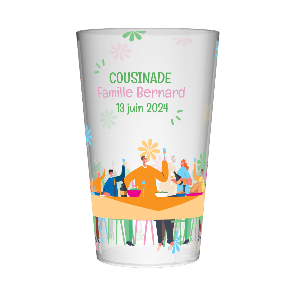 Gobelet personnalisé Cousinade A Table