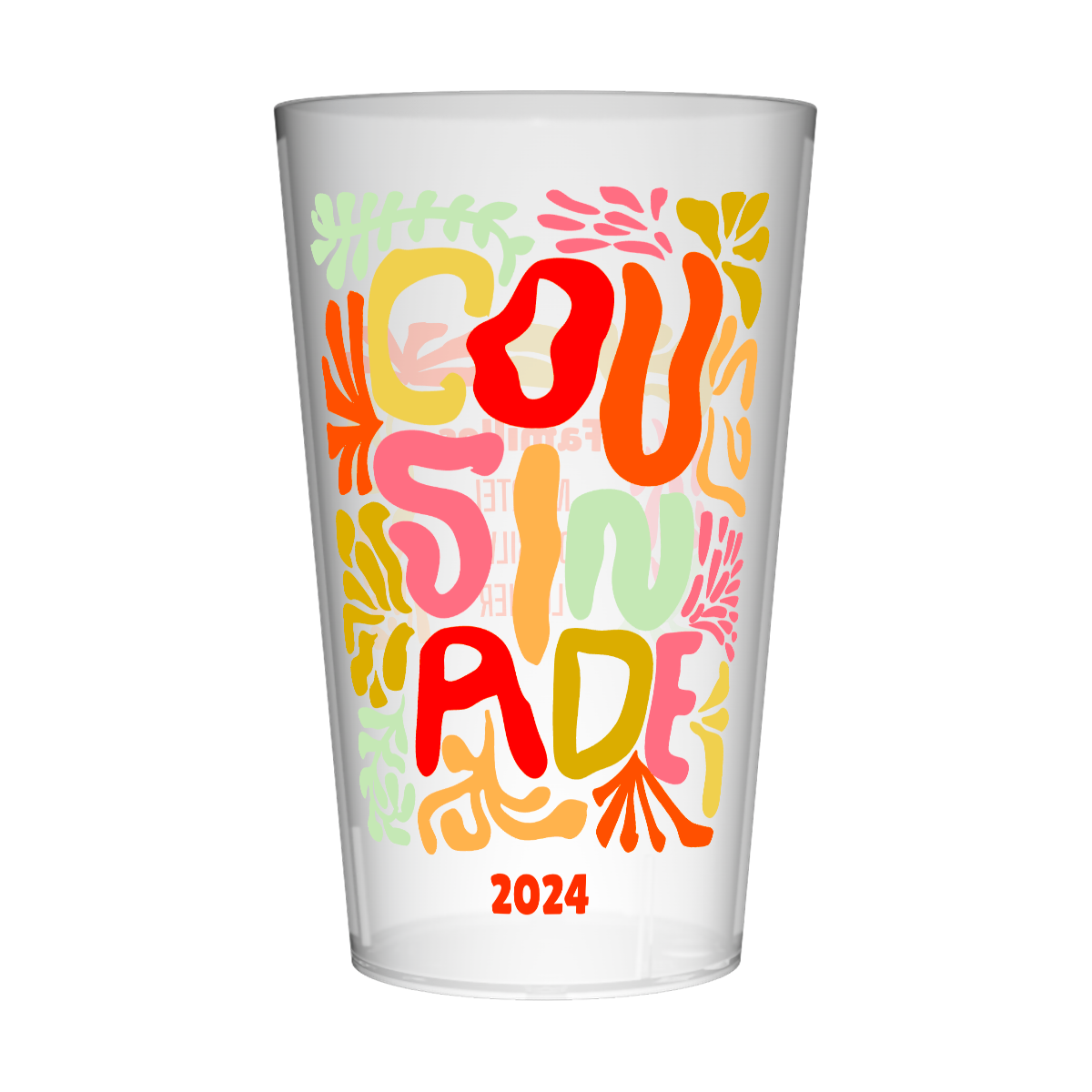 Gobelet personnalisé Cousinade Abstrait