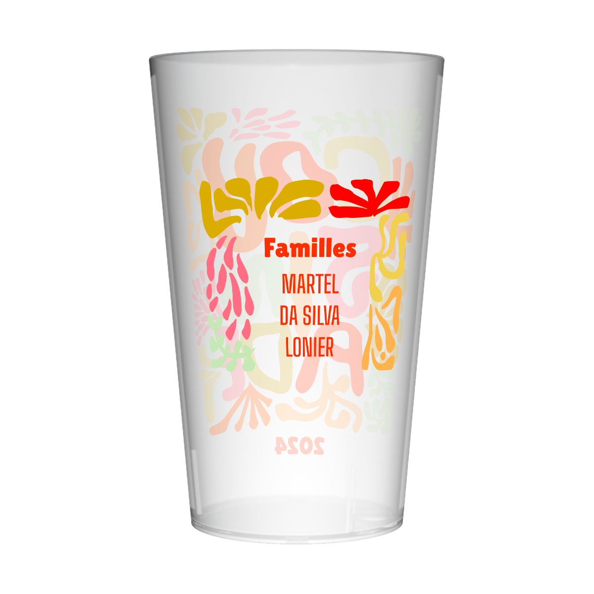 Gobelet personnalisé Cousinade Abstrait 2