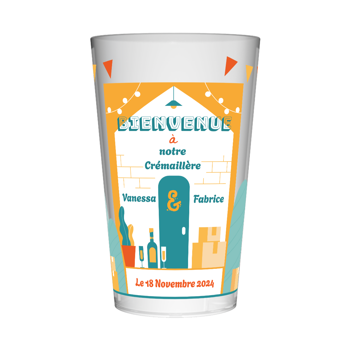 Gobelet personnalisé Crémaillère Carton & Vin